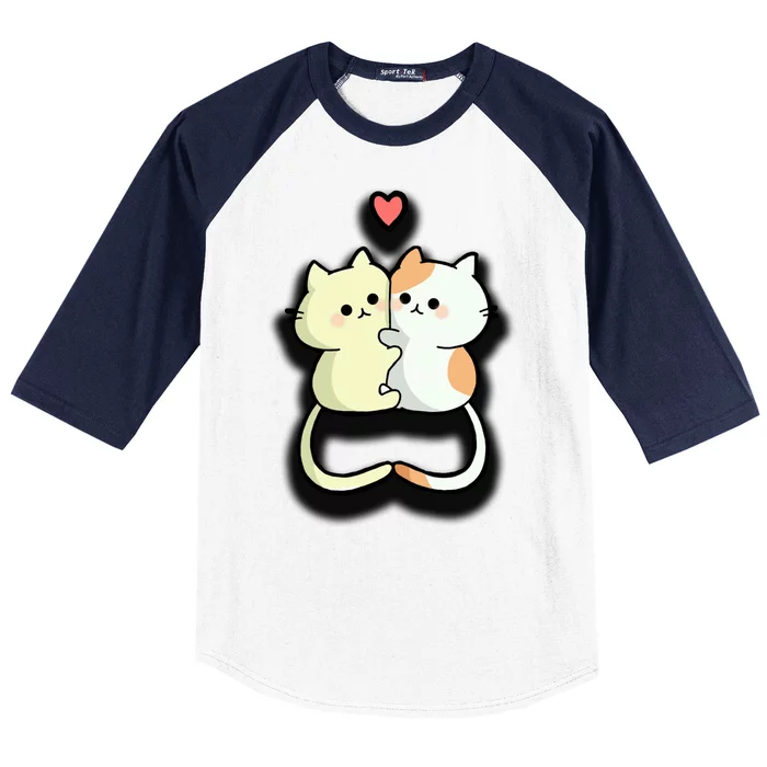 Kitty Love Baseball Sleeve Shirt