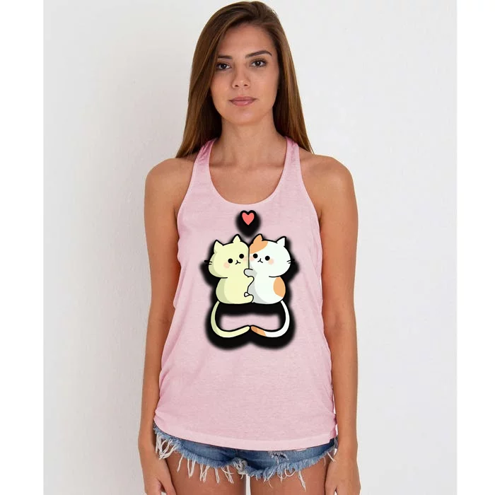 Kitty Love Women's Knotted Racerback Tank