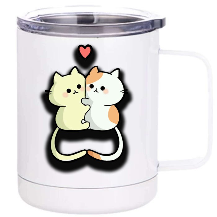 Kitty Love Front & Back 12oz Stainless Steel Tumbler Cup