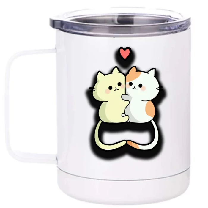 Kitty Love Front & Back 12oz Stainless Steel Tumbler Cup