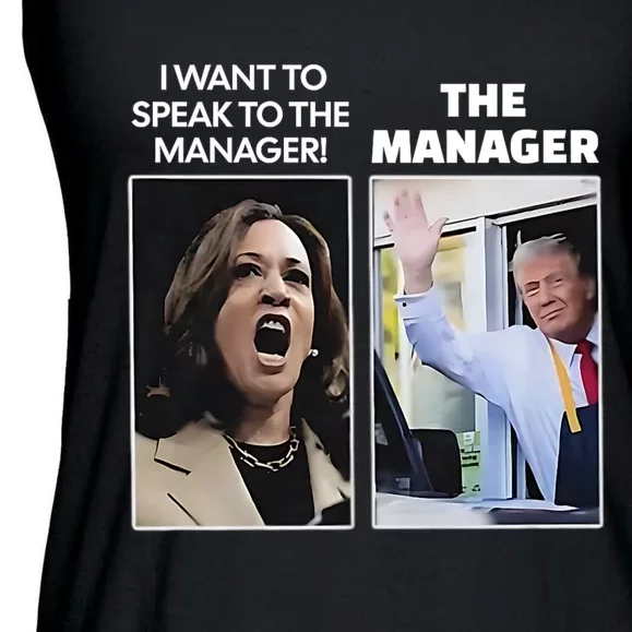 Kamala I Want To Speak To The Manager Trump Mcdon Ladies Essential Flowy Tank