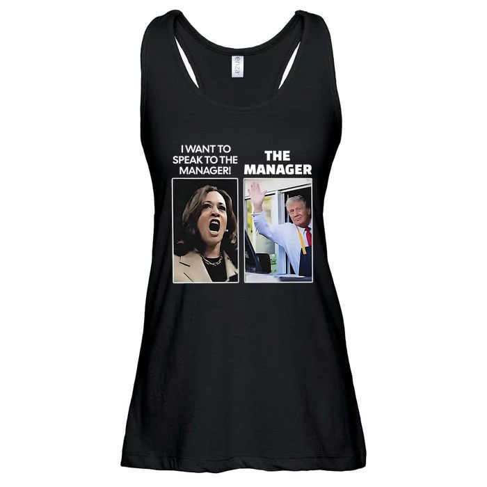 Kamala I Want To Speak To The Manager Trump Mcdon Ladies Essential Flowy Tank