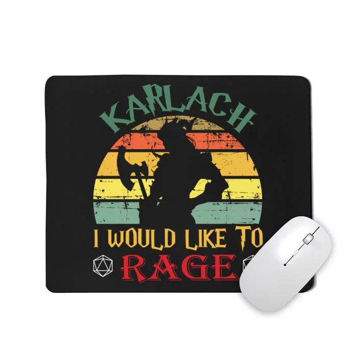 Karlach I Would Like To Rage Karlach Video Games BaldurS Gate 3 Mousepad