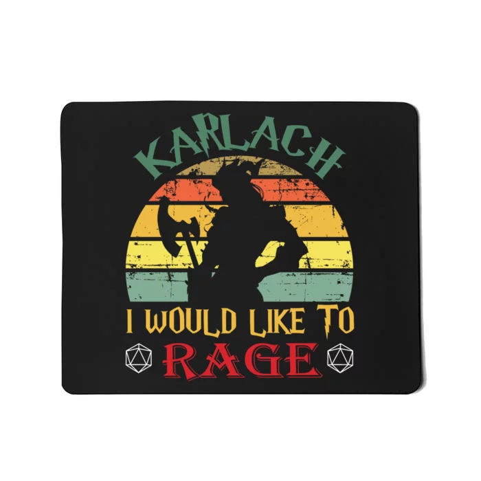 Karlach I Would Like To Rage Karlach Video Games BaldurS Gate 3 Mousepad