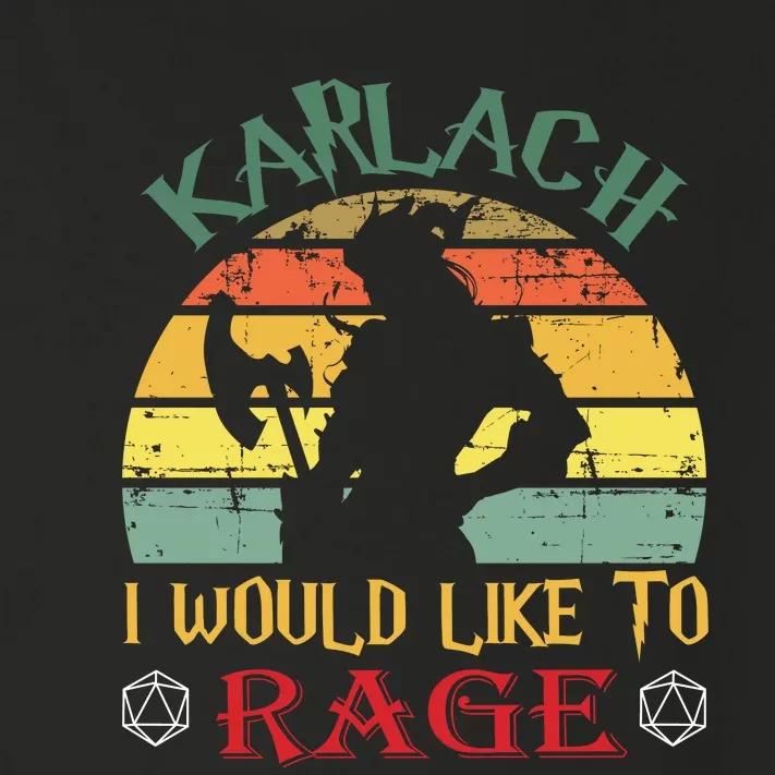 Karlach I Would Like To Rage Karlach Video Games BaldurS Gate 3 Toddler Long Sleeve Shirt