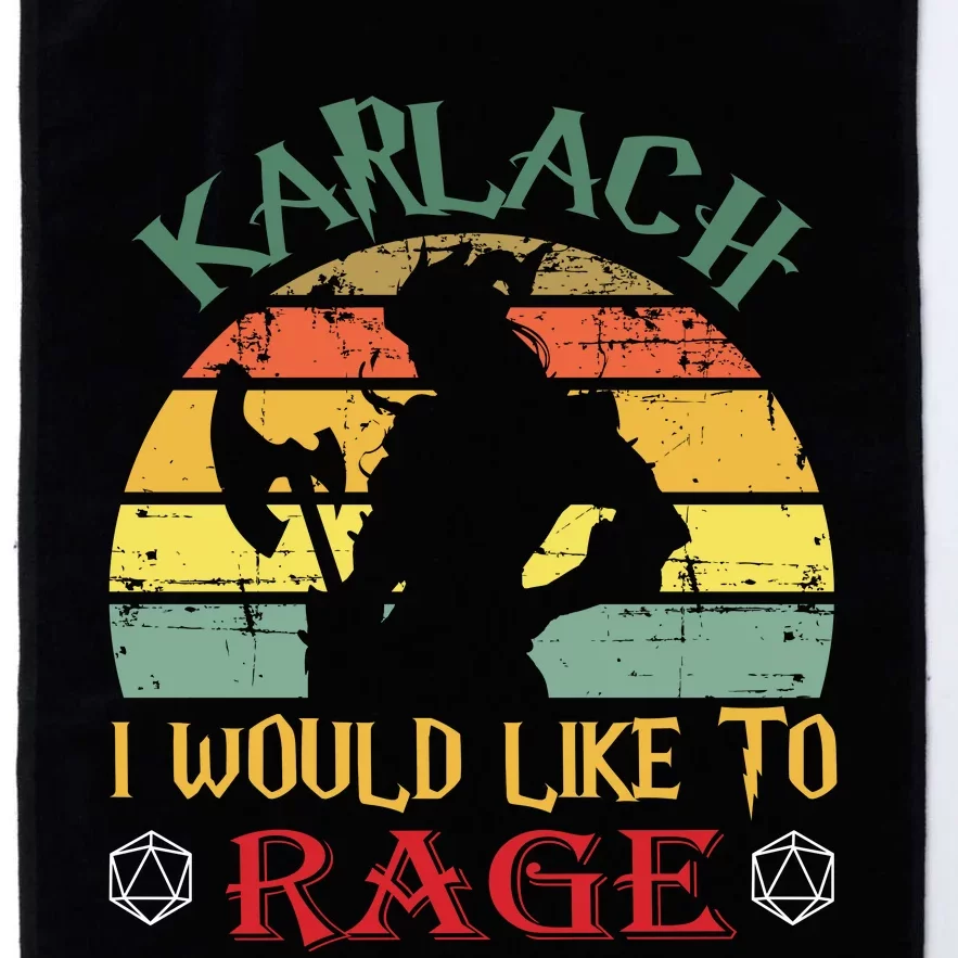 Karlach I Would Like To Rage Karlach Video Games BaldurS Gate 3 Platinum Collection Golf Towel