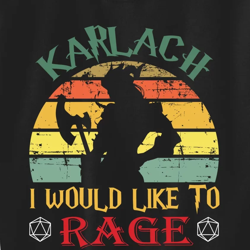 Karlach I Would Like To Rage Karlach Video Games BaldurS Gate 3 Kids Sweatshirt