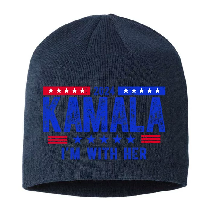 Kamala Im With Her 2024 Vintage Political 8 1/2in Sustainable Knit Beanie