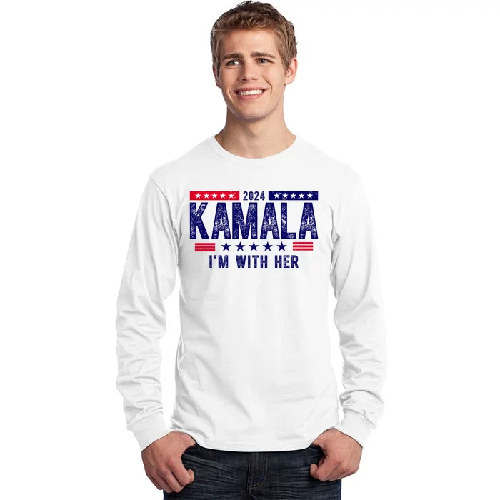 Kamala Im With Her 2024 Vintage Political Tall Long Sleeve T-Shirt