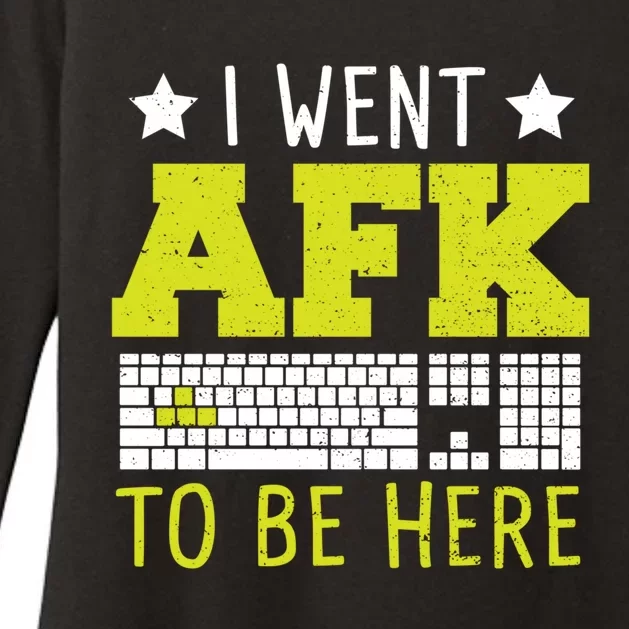 Keyboard: I Went Afk To Be Here Gaming Sayings Funny Gift Womens CVC Long Sleeve Shirt