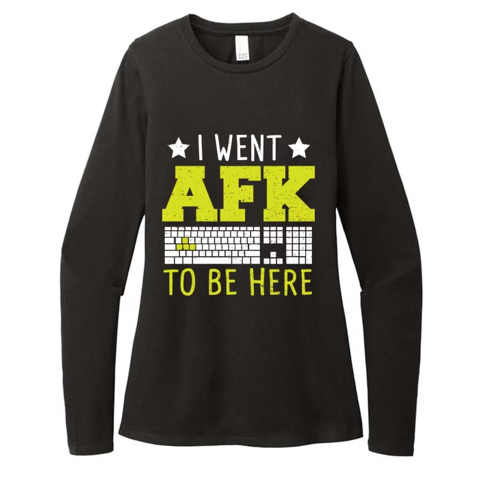 Keyboard: I Went Afk To Be Here Gaming Sayings Funny Gift Womens CVC Long Sleeve Shirt