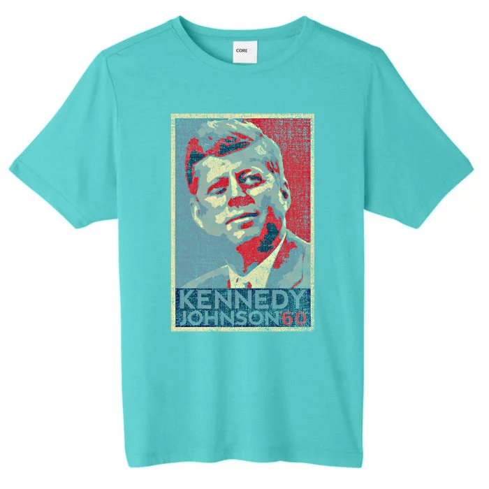 Kennedy Johnson 1960 Retro Campaign 4th Of July President Meaningful Gift ChromaSoft Performance T-Shirt