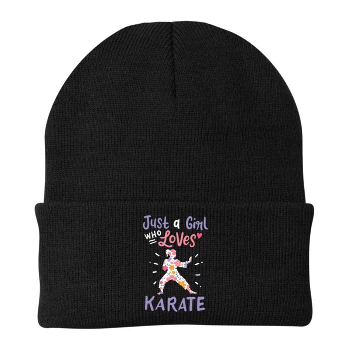 Karate Just A Girl Who Loves Karate Gift Knit Cap Winter Beanie