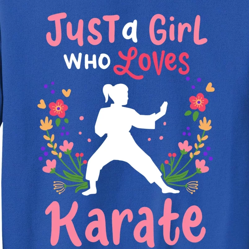 Karate Just A Who Loves Karate Gift Tall Sweatshirt