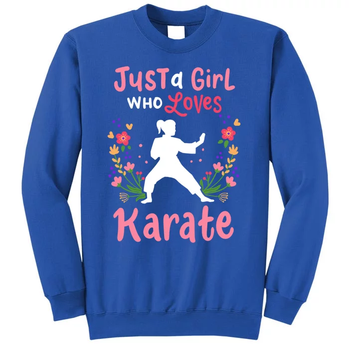 Karate Just A Who Loves Karate Gift Tall Sweatshirt