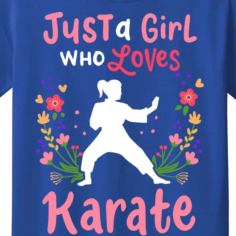 Karate Just A Who Loves Karate Gift Kids T-Shirt