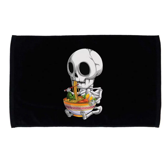 kawaii japanese anime Skeleton Halloween ra Food Lovers Microfiber Hand Towel