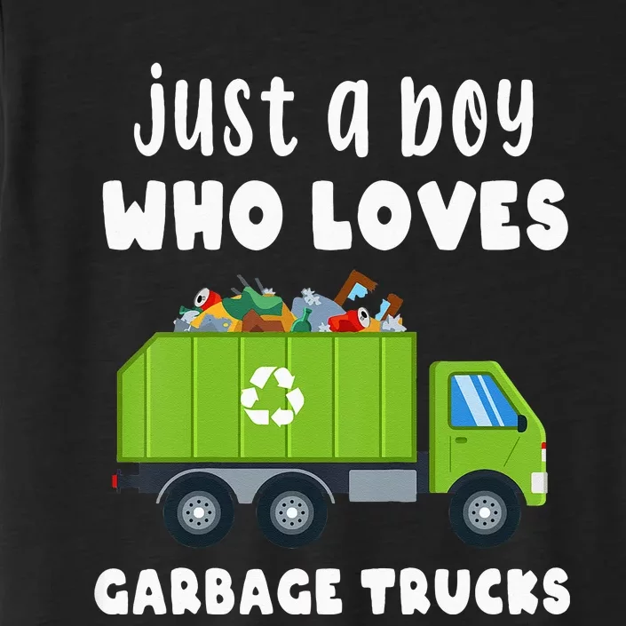 Kids Just A Boy Who Loves Garbage Trucks ChromaSoft Performance T-Shirt