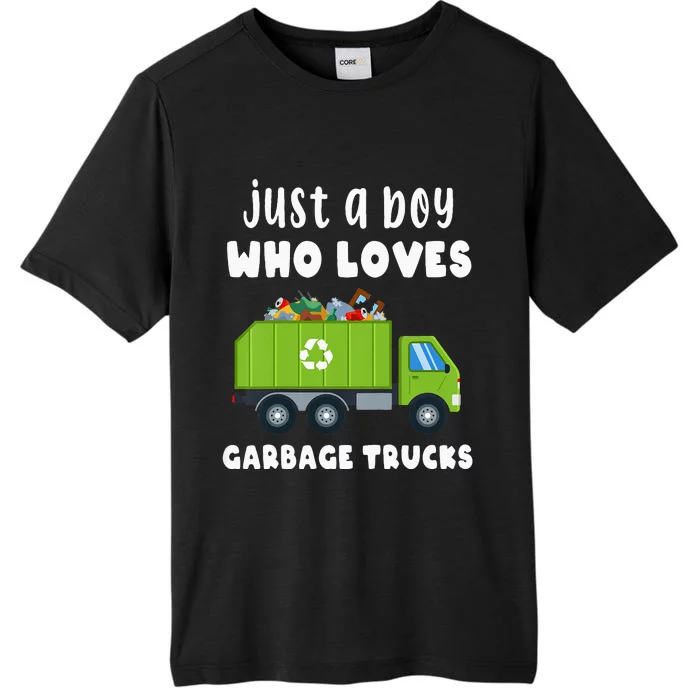 Kids Just A Boy Who Loves Garbage Trucks ChromaSoft Performance T-Shirt