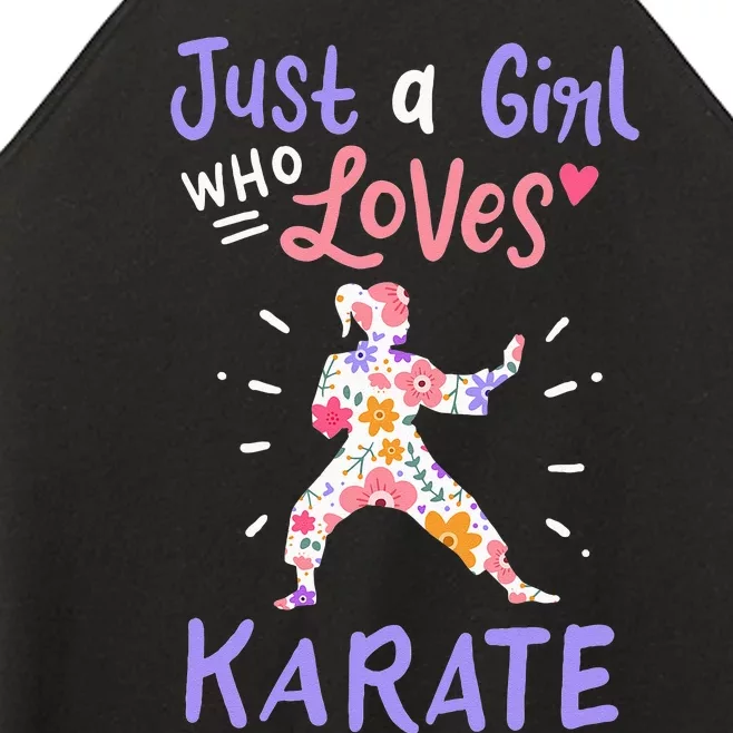 Karate Just A Girl Who Loves Karate Gift Women’s Perfect Tri Rocker Tank