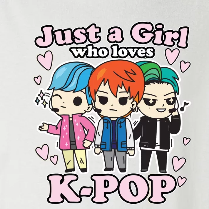 KPop Just A Girl Who Loves KPop Korean Pop Band Toddler Long Sleeve Shirt