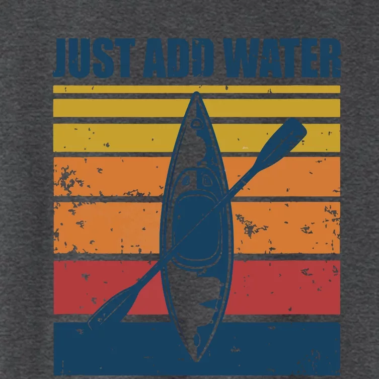 Kayak Just Add Water Funny Kayaking Women's Crop Top Tee