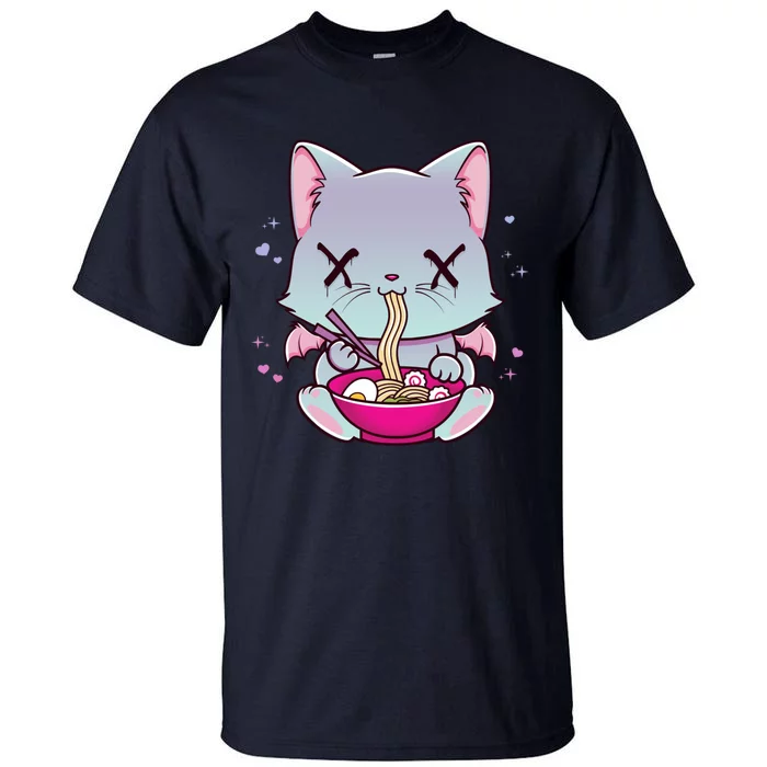 Kawaii Japanese Anime Cat Ra Hoodie - Creepy Pastel Goth Tall T-Shirt