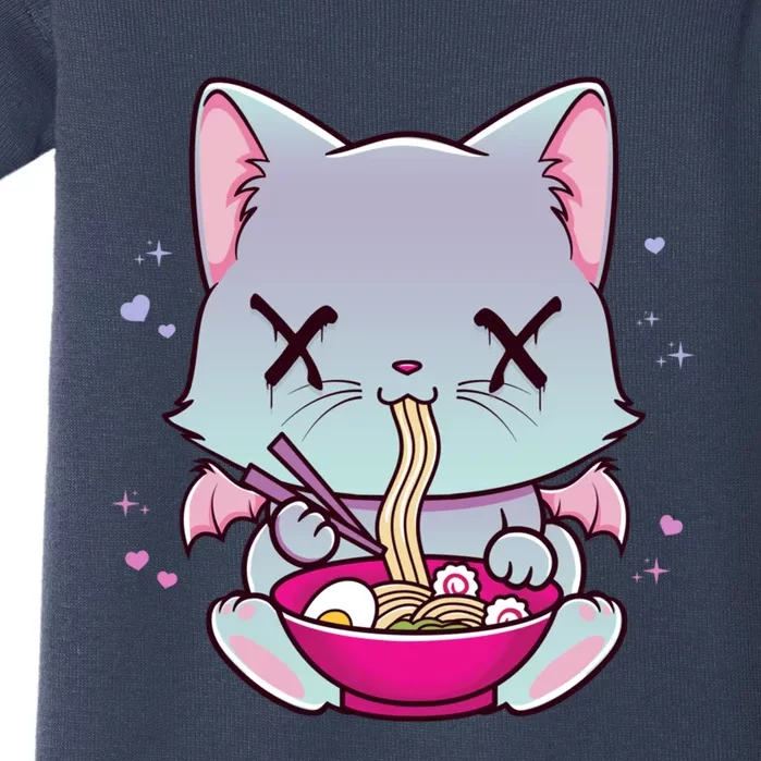 Kawaii Japanese Anime Cat Ra Hoodie - Creepy Pastel Goth Baby Bodysuit