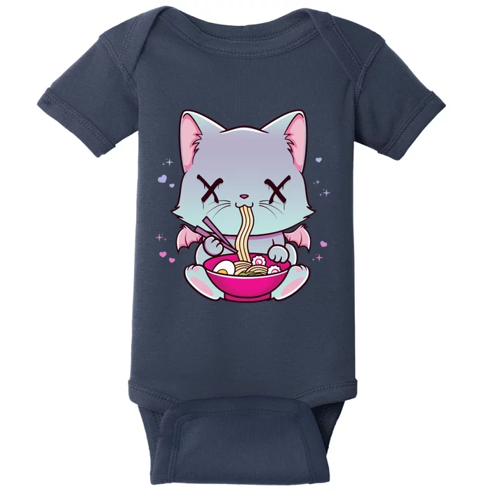 Kawaii Japanese Anime Cat Ra Hoodie - Creepy Pastel Goth Baby Bodysuit