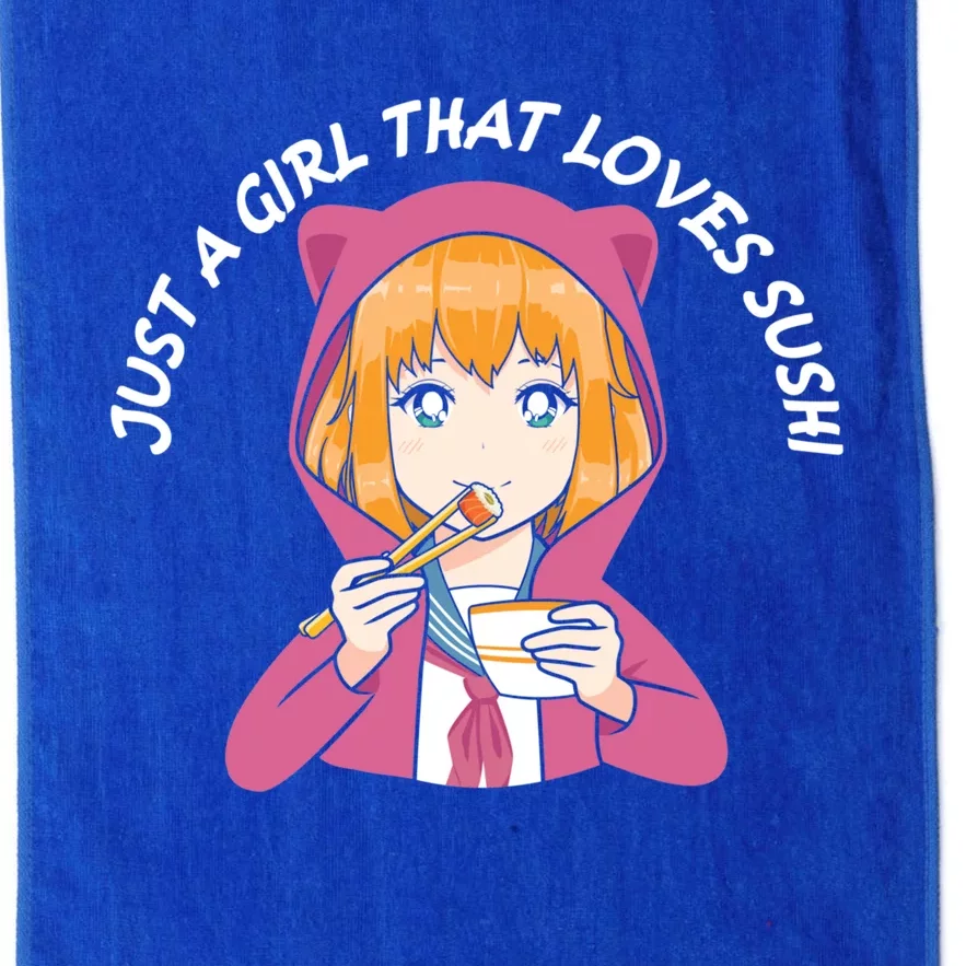 Kawaii Just A That Loves Sushi Cute Sushi Lover Funny Gift Platinum Collection Golf Towel