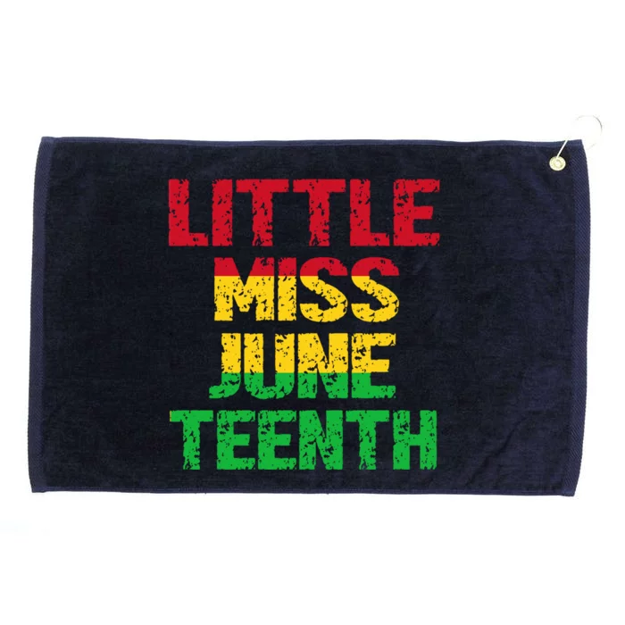 Kids Juneteenth Black Black Meaningful Gift Grommeted Golf Towel