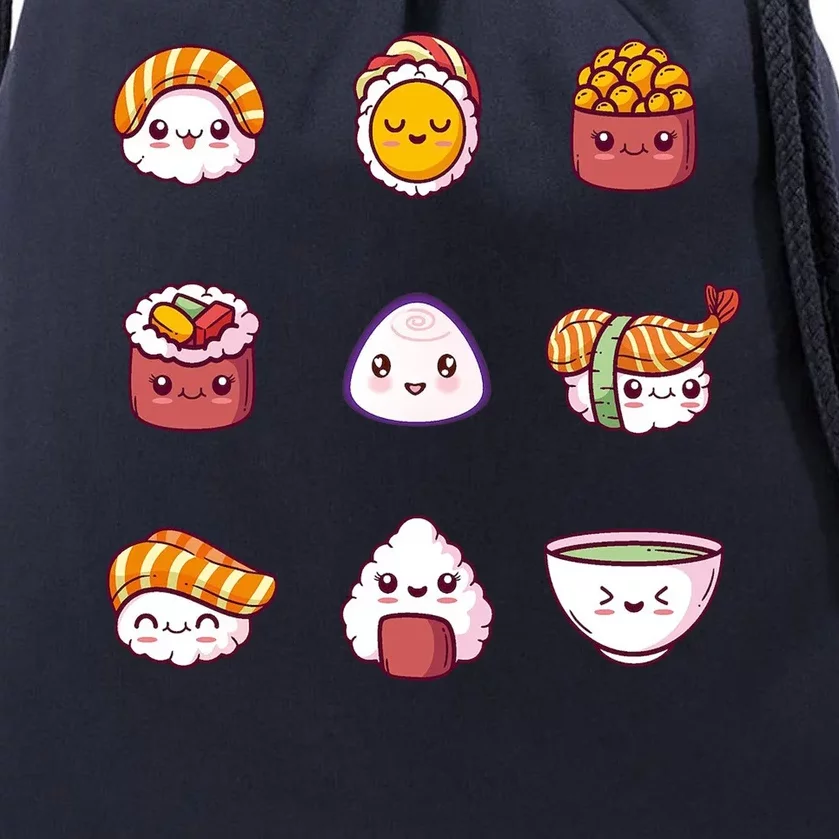 Kawaii Japanese Food Lover Drawstring Bag