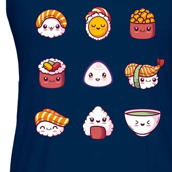 Kawaii Japanese Food Lover Ladies Essential Flowy Tank