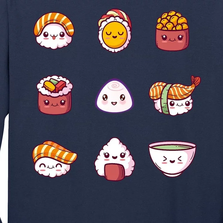 Kawaii Japanese Food Lover Tall Long Sleeve T-Shirt