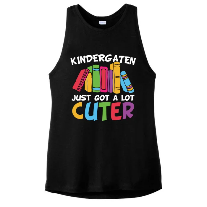 Kindergarten Just Got A Lot Cuter Cute Kindergarten Great Gift Ladies Tri-Blend Wicking Tank