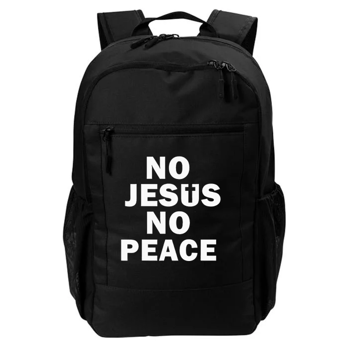 Know Jesus Know Peace Religion God Church Christia Daily Commute Backpack