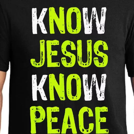 Know Jesus Know Peace Christian Religious Lover Pajama Set