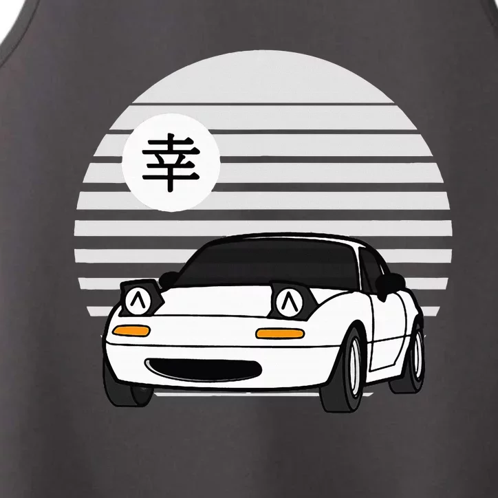 Kawaii Jdm Mx5 Na White Performance Tank