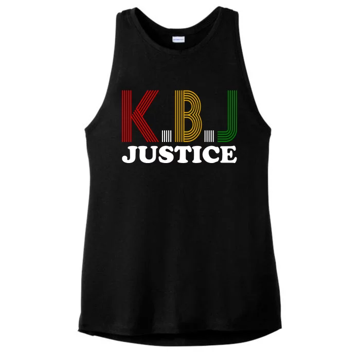 KBJ Justice Retro Ladies Tri-Blend Wicking Tank