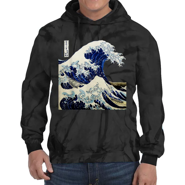 Kanagawa Japanese The Great Wave Tie Dye Hoodie