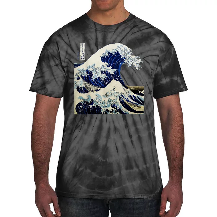 Kanagawa Japanese The Great Wave Tie-Dye T-Shirt