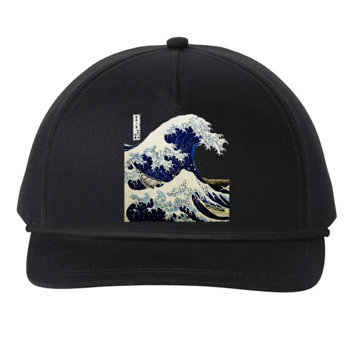 Kanagawa Japanese The Great Wave Snapback Five-Panel Rope Hat