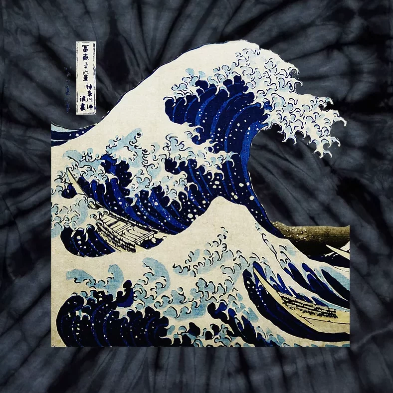 Kanagawa Japanese The Great Wave Tie-Dye T-Shirt