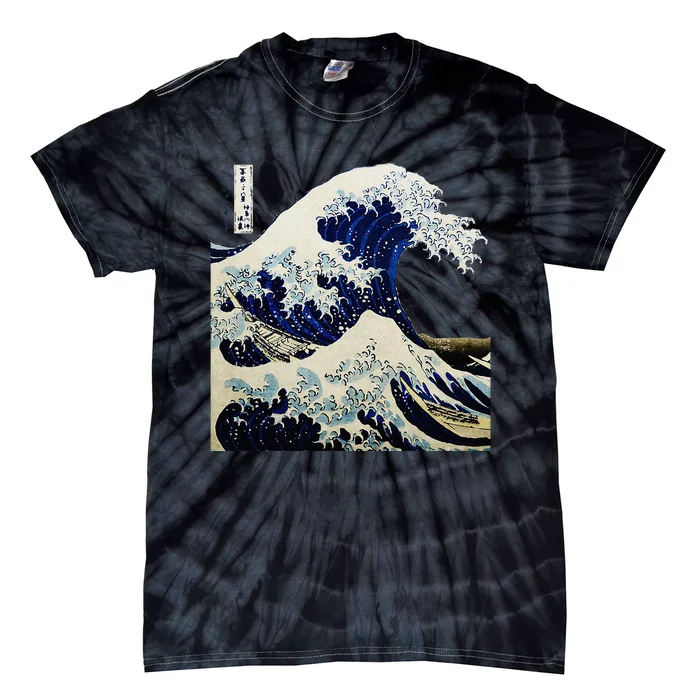 Kanagawa Japanese The Great Wave Tie-Dye T-Shirt