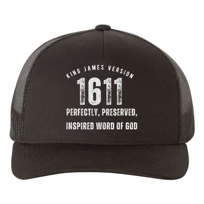 King James Version Kjv 1611 Yupoong Adult 5-Panel Trucker Hat