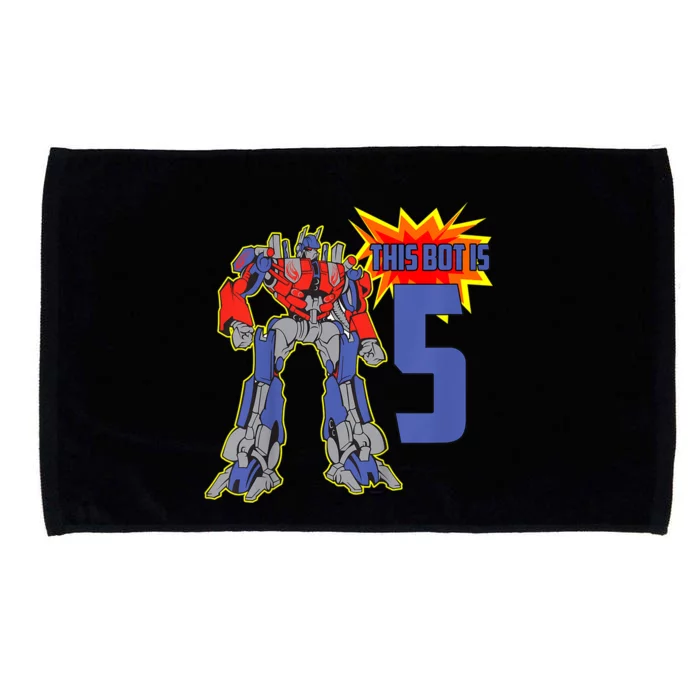 K.i.d.s K.i.d.s 5th Birthday Bot Robot for 5 Yr Old b.o.y.s Girls Microfiber Hand Towel