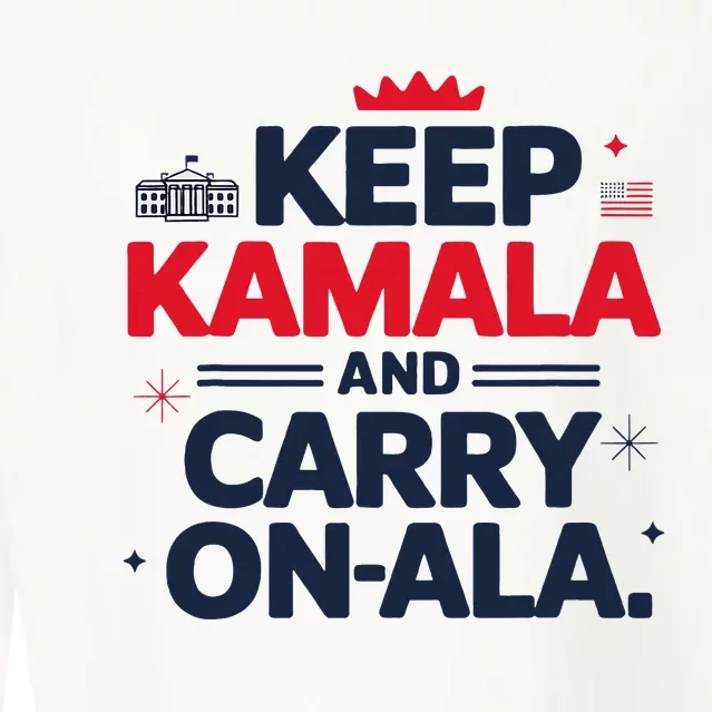 Keep Kamala And Carry On Ala Cropped Pullover Crew