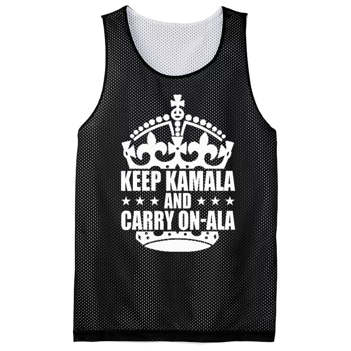 Keep Kamala And Carry Onala Mesh Reversible Basketball Jersey Tank