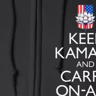 Keep Kamala And Carry Onala Kamala Harris 2024 Full Zip Hoodie