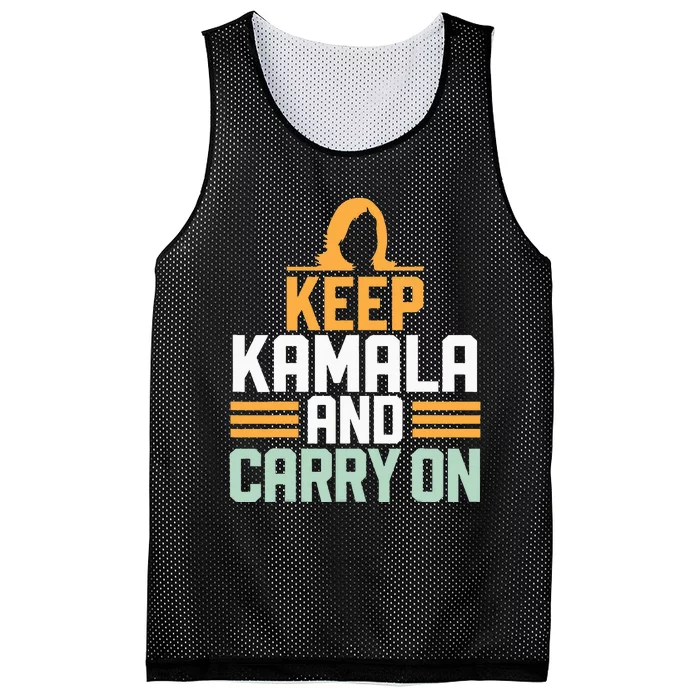 Keep Kalmala And Carry Onala Kamala Harris 2024 Mesh Reversible Basketball Jersey Tank